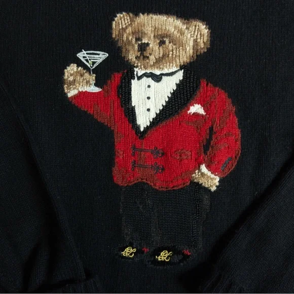 Polo Ralph Lauren Lunar Martini Bear Sweater - *Europe Exclusive* - Picture 2 of 3